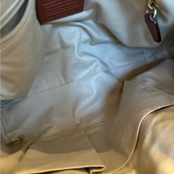 Coach Molly East West Satchel Leather Handbag in cognac - Picture 8 of 8